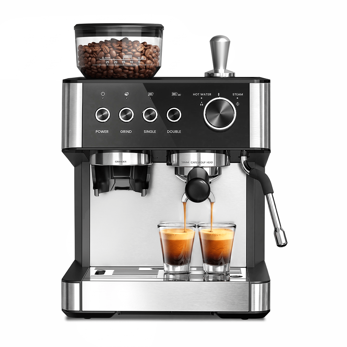 20 Bar Espresso Machines with Grinde CM8031 - Kismile