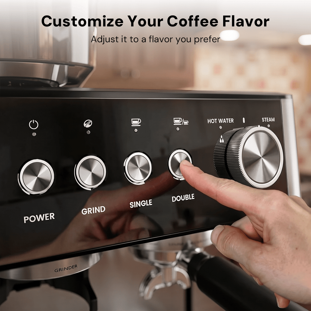 20 Bar Espresso Machines with Grinde CM8031 - Kismile