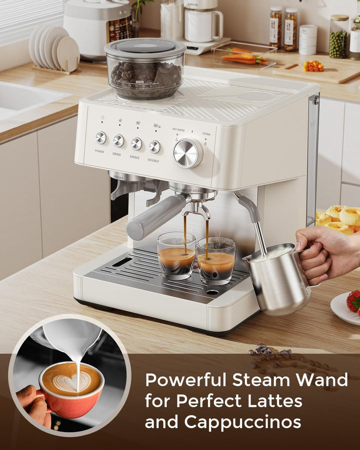 20 Bar Espresso Machines with Grinde CM8031 - Kismile