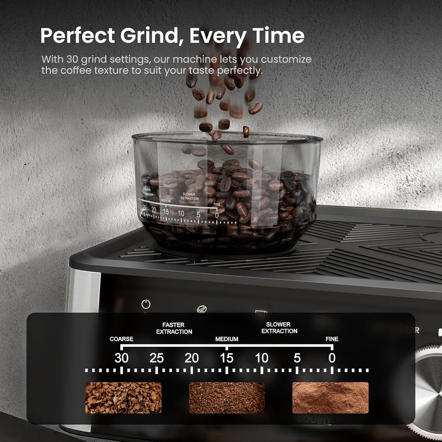 20 Bar Espresso Machines with Grinde CM8031 - Kismile