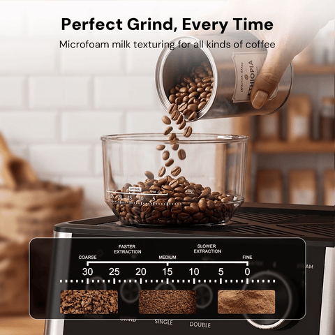 20 Bar Espresso Machines with Grinde CM8031 - Kismile