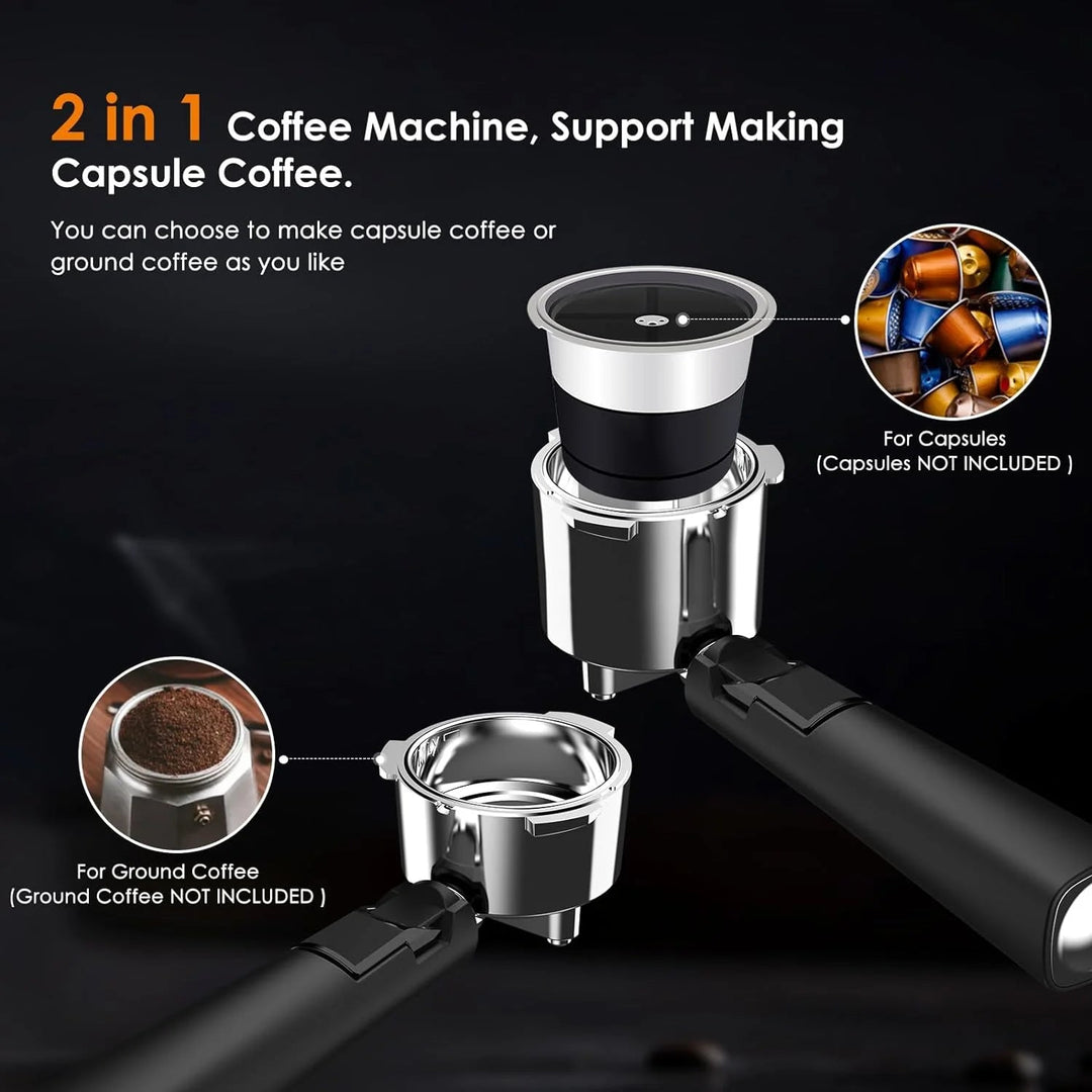 20 Bar Espresso Machines with Grinde CM8031 - Kismile