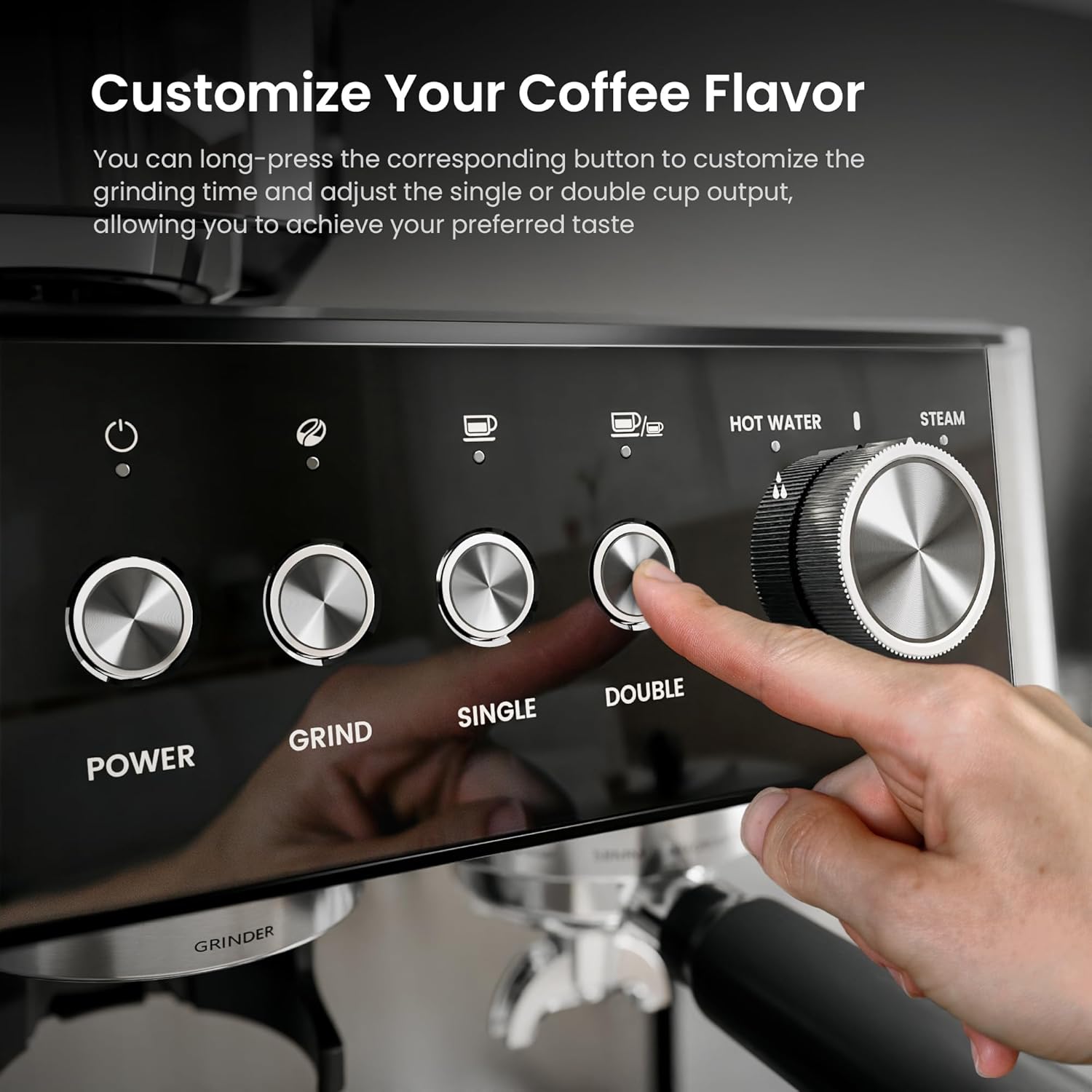 20 Bar Espresso Machines with Grinde CM8031 - Kismile