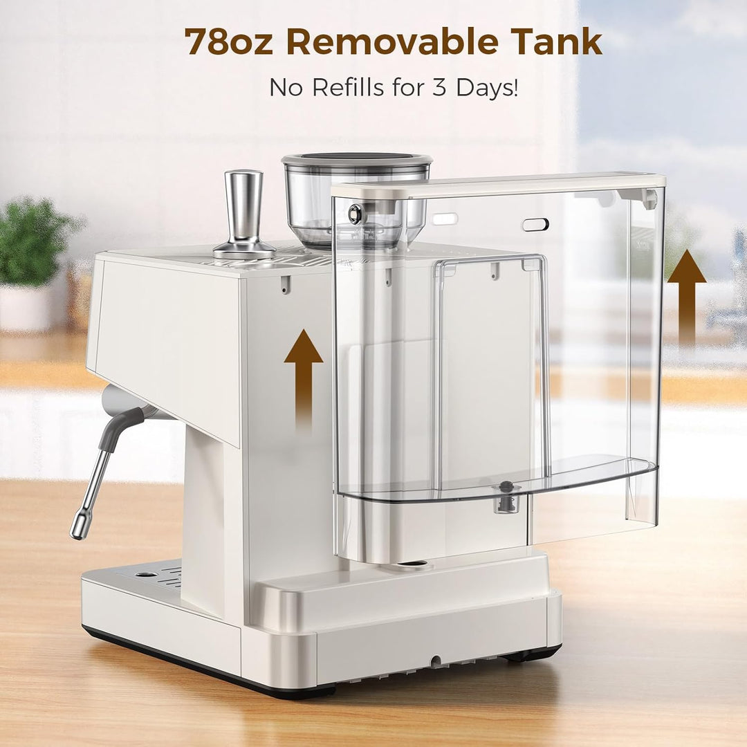 20 Bar Espresso Machines with Grinde CM8031 - Kismile