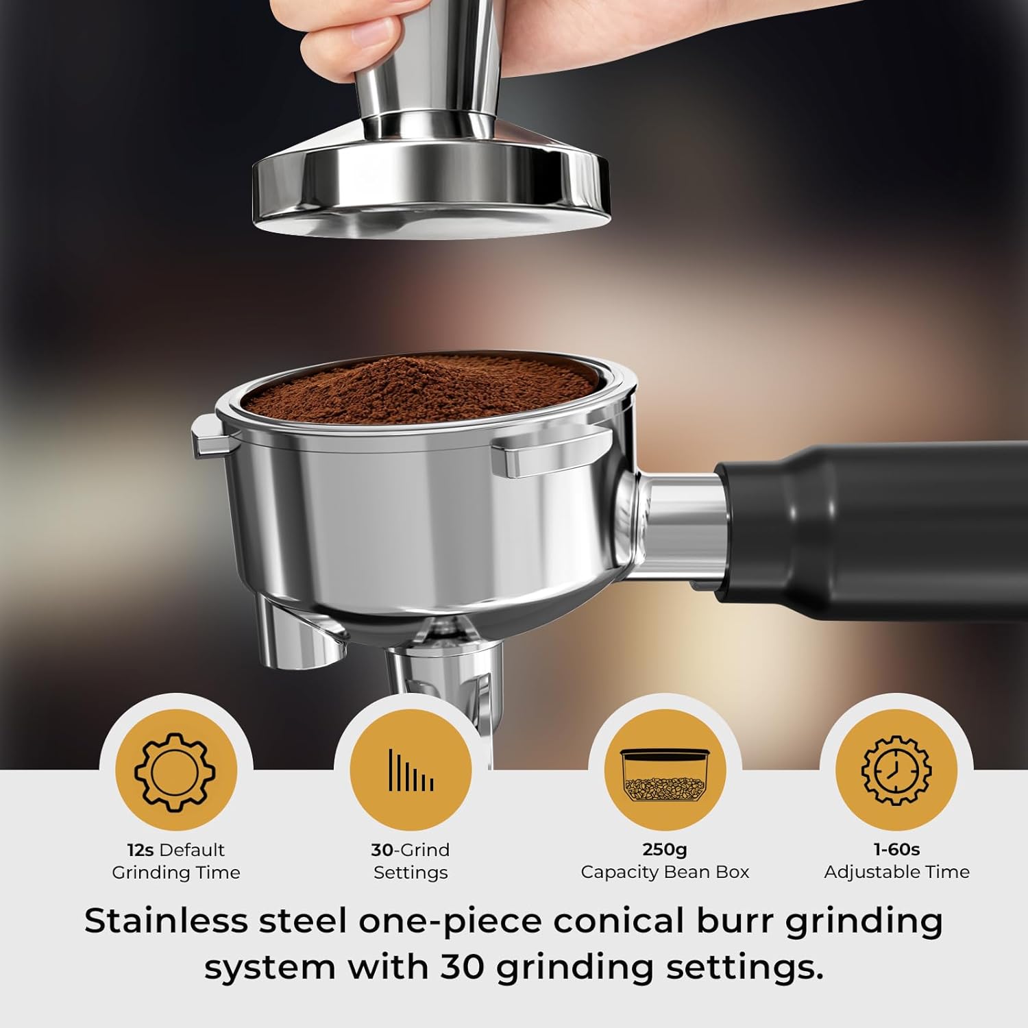 20 Bar Programmable Expresso Coffee Machine CM8023S - Kismile