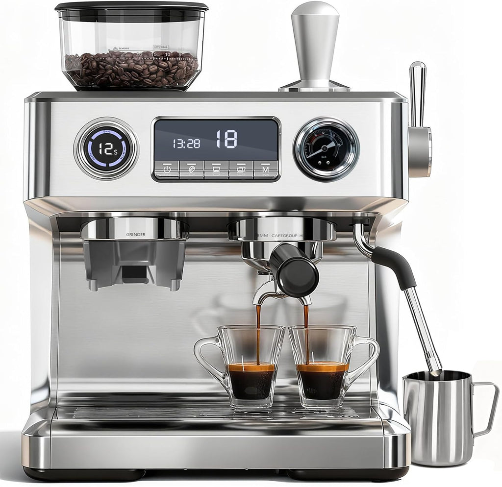 20 Bar Programmable Expresso Coffee Machine CM8023S - Kismile