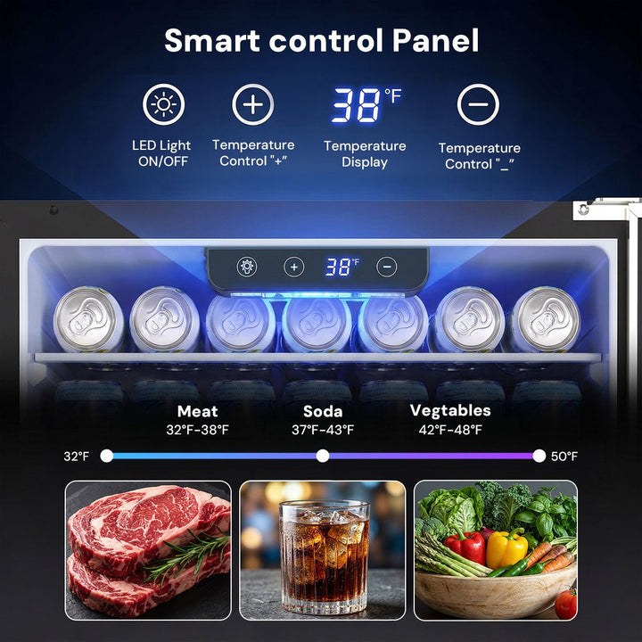 24 Inch Indoor/Outdoor Beverage Refrigerator 58145RKR0 - Kismile