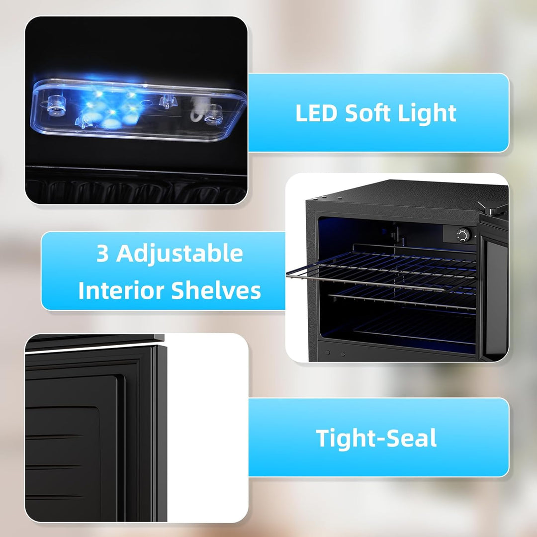 2.6 Cu. Ft Dual Zone Wine Cooler Mini Fridge 58080RWC0 - Kismile