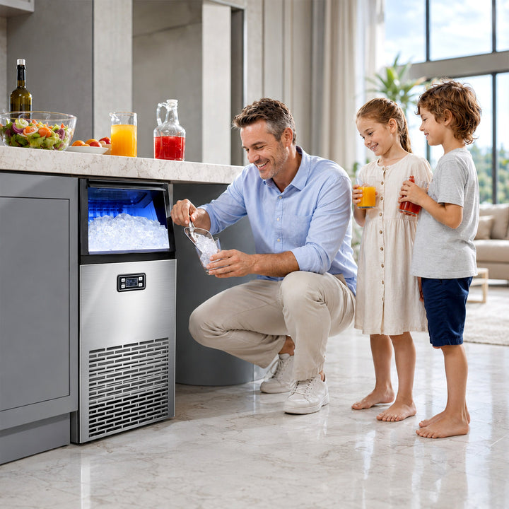 265LBS Freestanding Commercial Ice Maker - Kismile