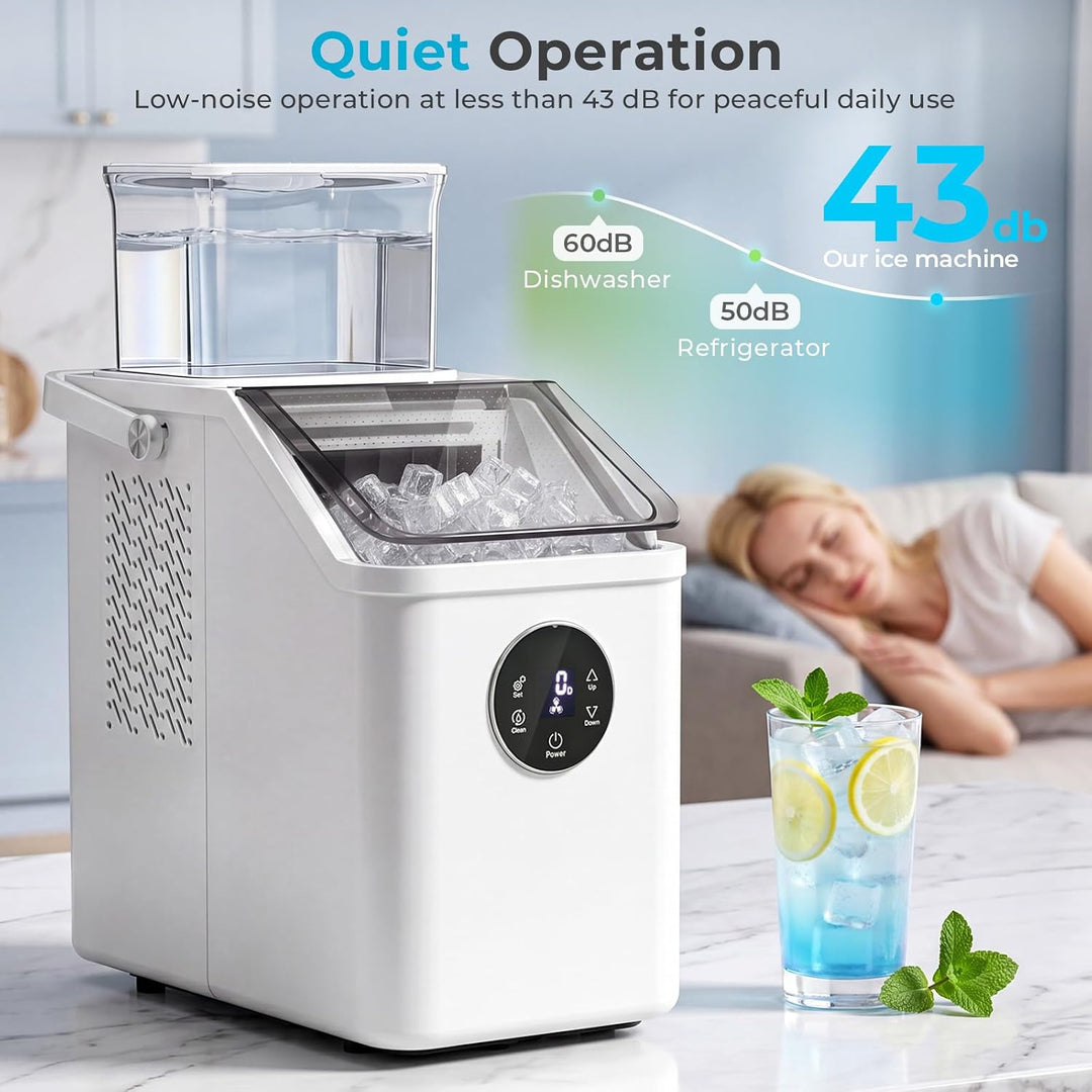 26Lbs/Day Countertop Ice Cube Maker IM5812F - Kismile