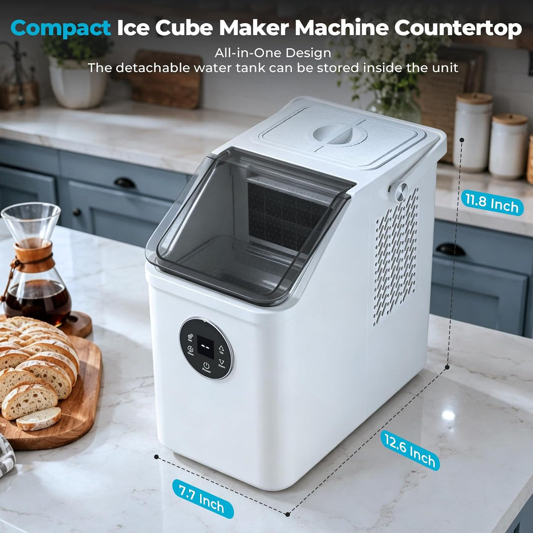 26Lbs/Day Countertop Ice Cube Maker IM5812F - Kismile