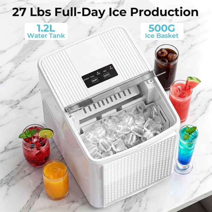 27lbs/24H Bullet Ice Maker Countertop IM5812XH - Kismile