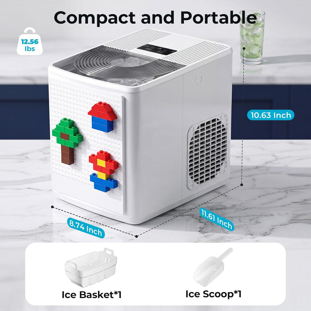 27lbs/24H Bullet Ice Maker Countertop IM5812XH - Kismile
