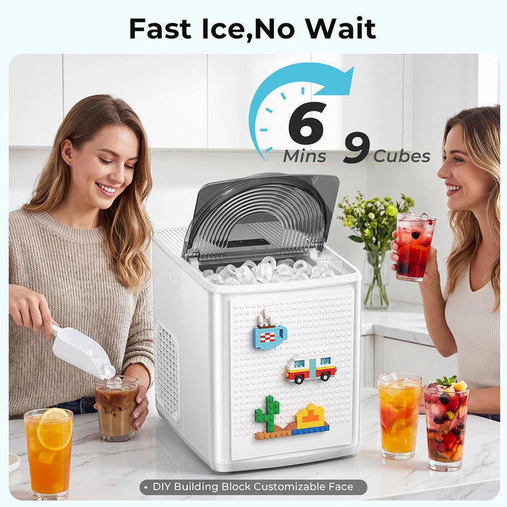 27lbs/24H Bullet Ice Maker Countertop IM5812XH - Kismile
