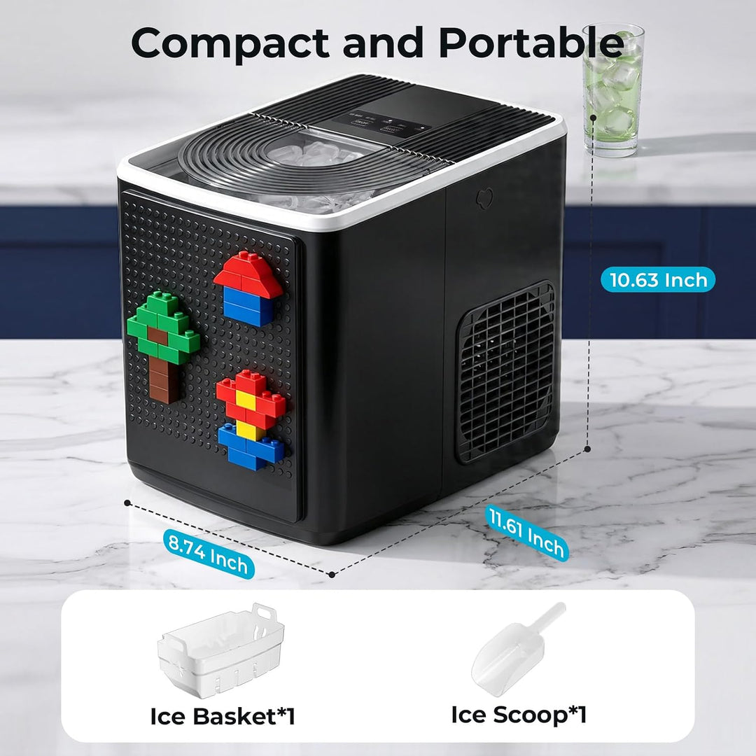 27lbs/24H Bullet Ice Maker Countertop IM5812XH - Kismile