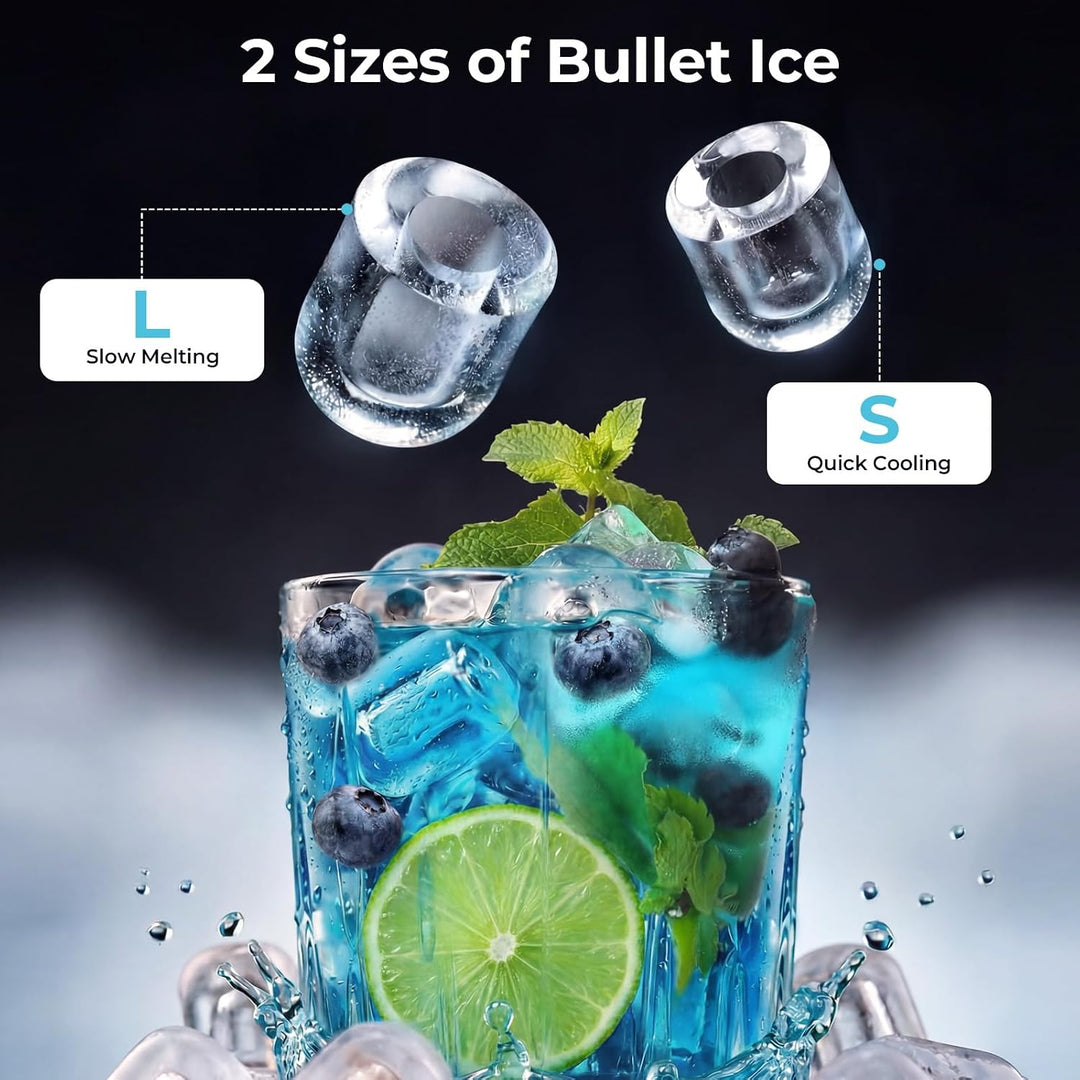 27lbs/24H Bullet Ice Maker Countertop IM5812XH - Kismile