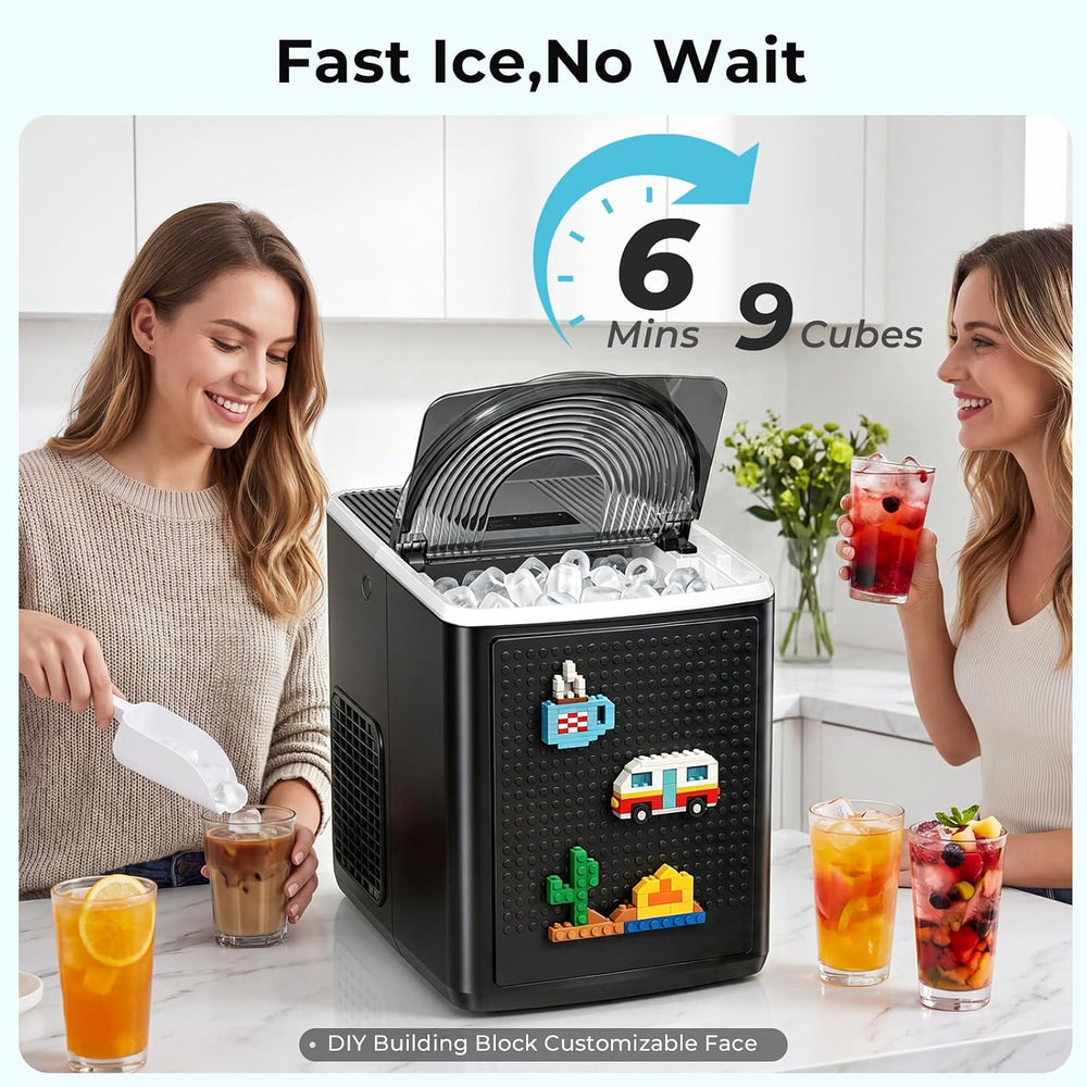 27lbs/24H Bullet Ice Maker Countertop IM5812XH - Kismile