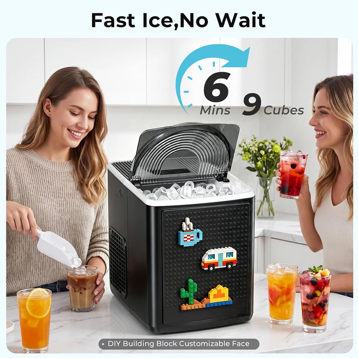 27lbs/24H Bullet Ice Maker Countertop IM5812XH - Kismile