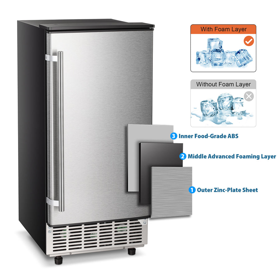 Built-in Undercounter Commercial Ice Maker - Kismile