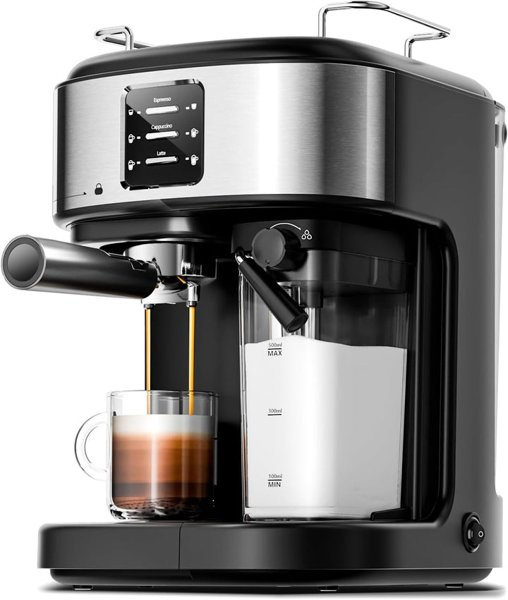 3 in 1 Professional Espresso Maker with Dual Heating System & Capsule Compatible CM8011 - Kismile