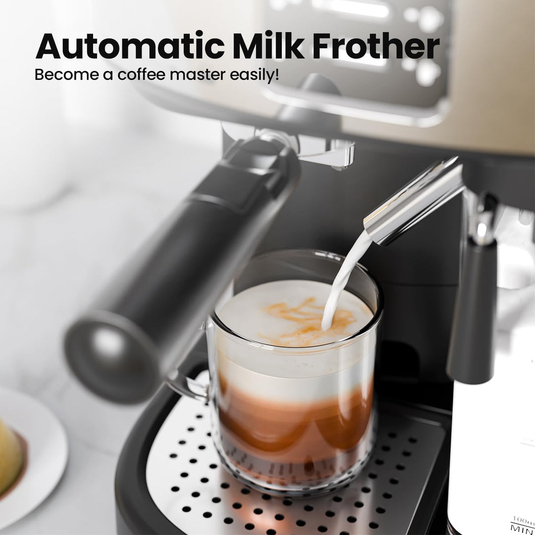 3 in 1 Professional Espresso Maker with Dual Heating System & Capsule Compatible CM8011 - Kismile