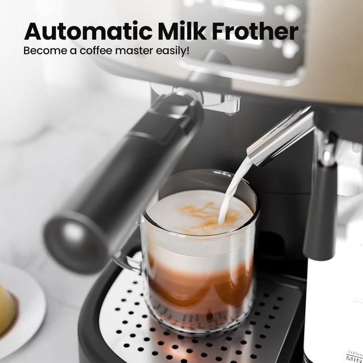 3 in 1 Professional Espresso Maker with Dual Heating System & Capsule Compatible CM8011 - Kismile