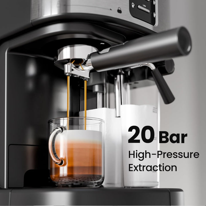 3 in 1 Professional Espresso Maker with Dual Heating System & Capsule Compatible CM8011 - Kismile