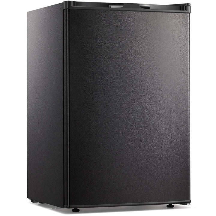 Kismile Upright Freezer,3.0 Cu.ft Mini Freezer with Reversible Single Door,Removable Shelves,Small Freezer with Adjustable Thermostat for Home/Dorms/Apartment/Office (Black) - Kismile