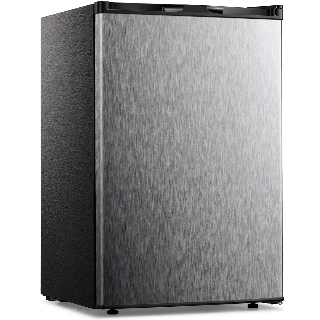 Kismile Upright Freezer,3.0 Cu.ft Mini Freezer with Reversible Single Door,Removable Shelves,Small Freezer with Adjustable Thermostat for Home/Dorms/Apartment/Office (Black) - Kismile