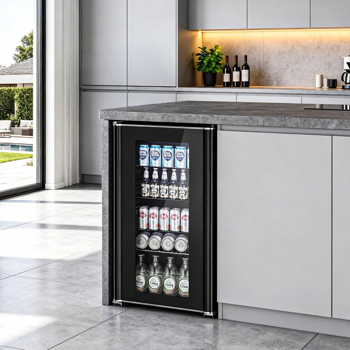 3.2 cu.ft Wine Cooler/Cabinet Beverage Refrigerator W5899H - Kismile