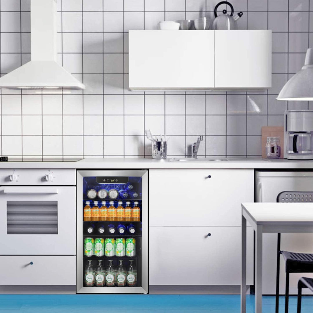 3.2 cu.ft Wine Cooler/Cabinet Beverage Refrigerator W5899H - Kismile