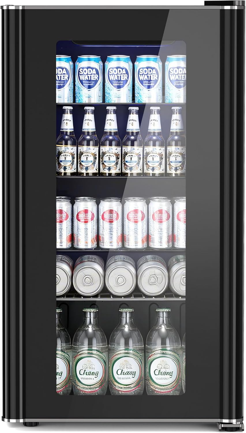3.2 cu.ft Wine Cooler/Cabinet Beverage Refrigerator W5899H - Kismile
