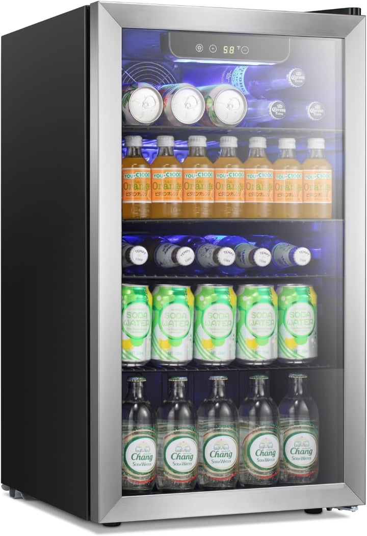 3.2 cu.ft Wine Cooler/Cabinet Beverage Refrigerator W5899H - Kismile