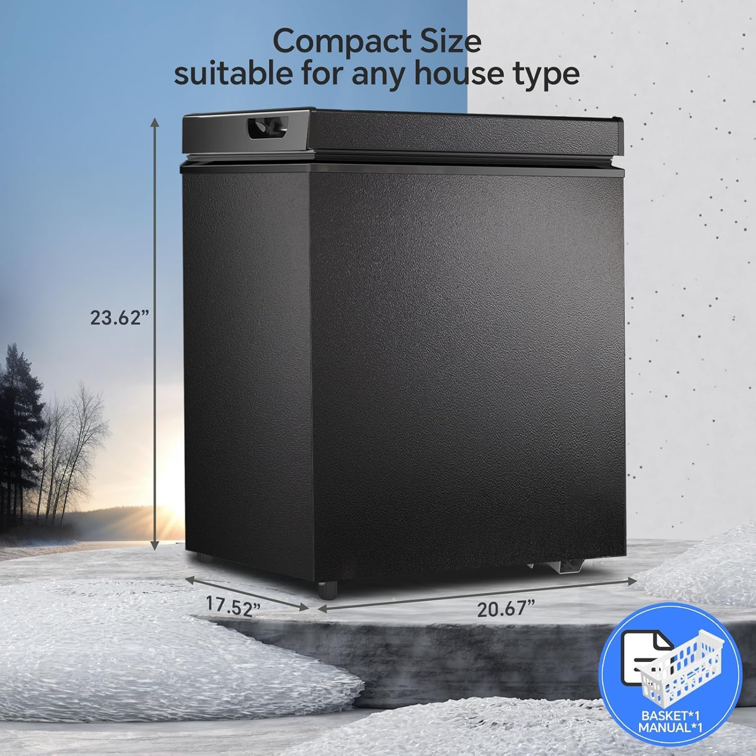 5.0 Cu. Ft. & 2.7 Cu. Ft. Mini Chest Freezer - Kismile
