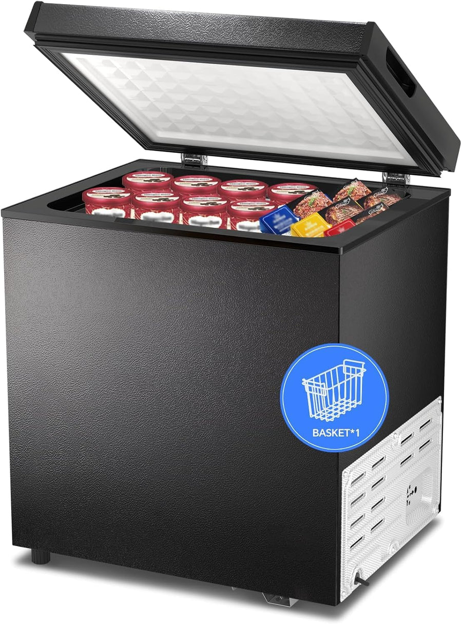 3.5 Cubic Feet Chest Freezer with 2 Removable Baskets D5897H - Kismile
