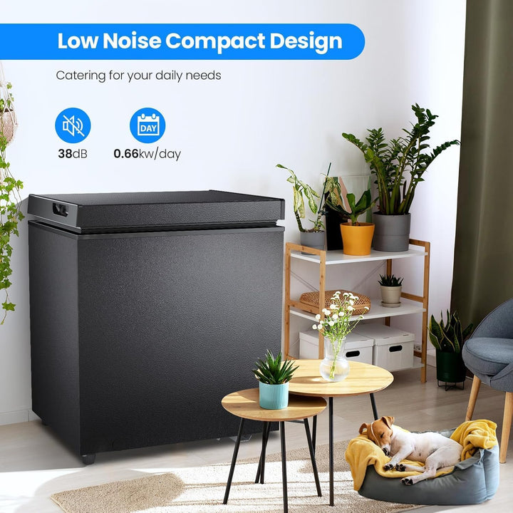 3.5 Cubic Feet Chest Freezer with 2 Removable Baskets D5897H - Kismile