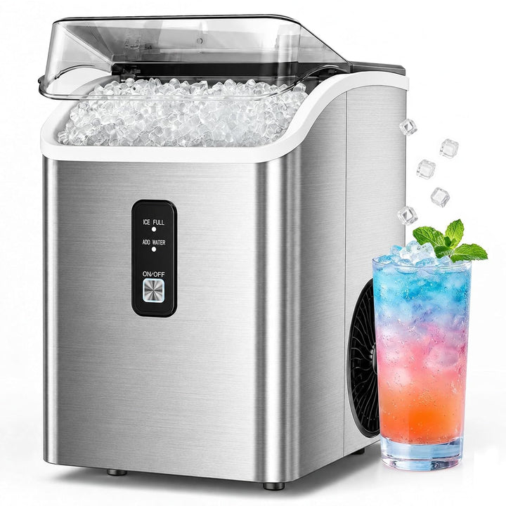 35 lb Nugget Ice Maker Countertop, Self-Cleaning - Kismile