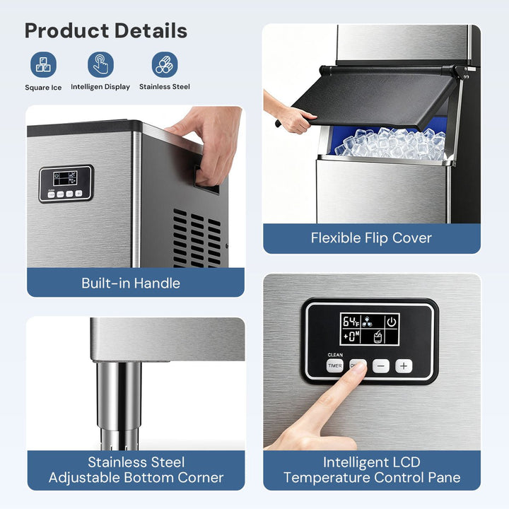 353LBS/24H Split Commercial Ice Maker Z58160 - Kismile