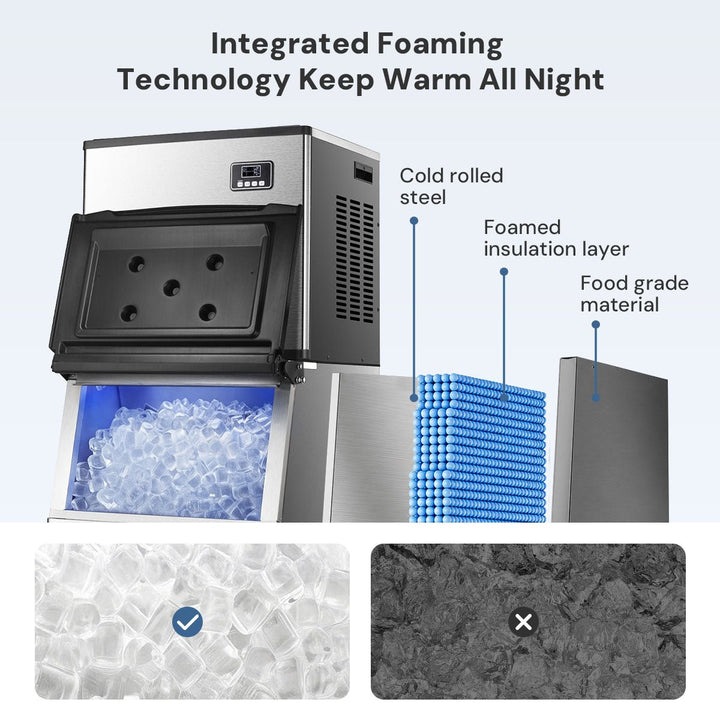 353LBS/24H Split Commercial Ice Maker Z58160 - Kismile