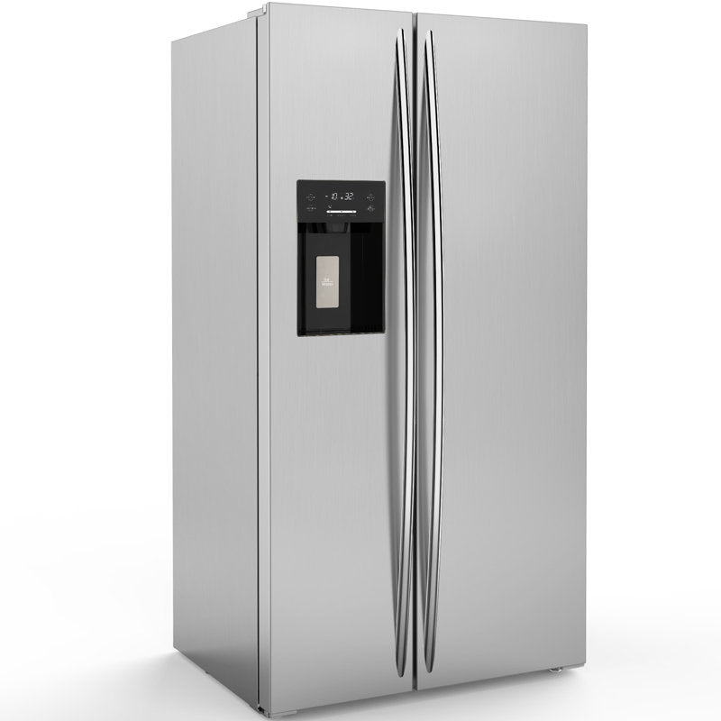 36" Side By Side 20.01 Cu. ft. Refrigerator with Freezer & Ice Maker Included - Kismile