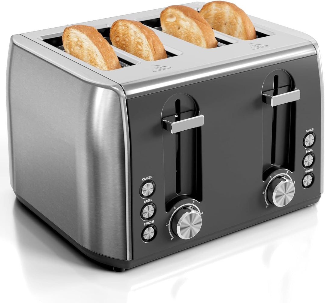 4 slice toaster with removable crumb tray TT6704 - Kismile