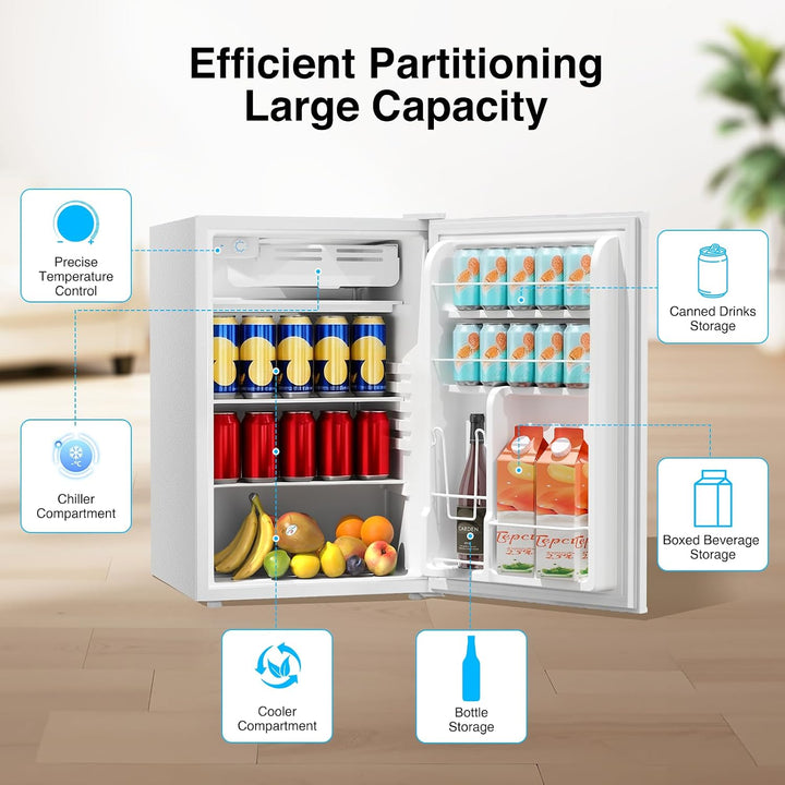 4.5 Cu.ft Mini Fridge with Freezer 58128RRE1 - Kismile