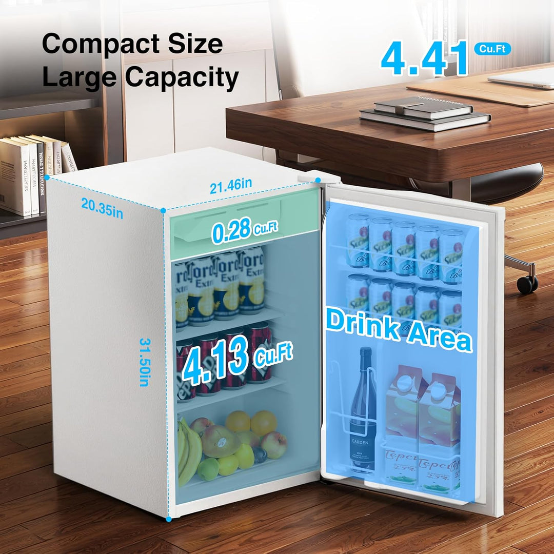4.5 Cu.ft Mini Fridge with Freezer 58128RRE1 - Kismile