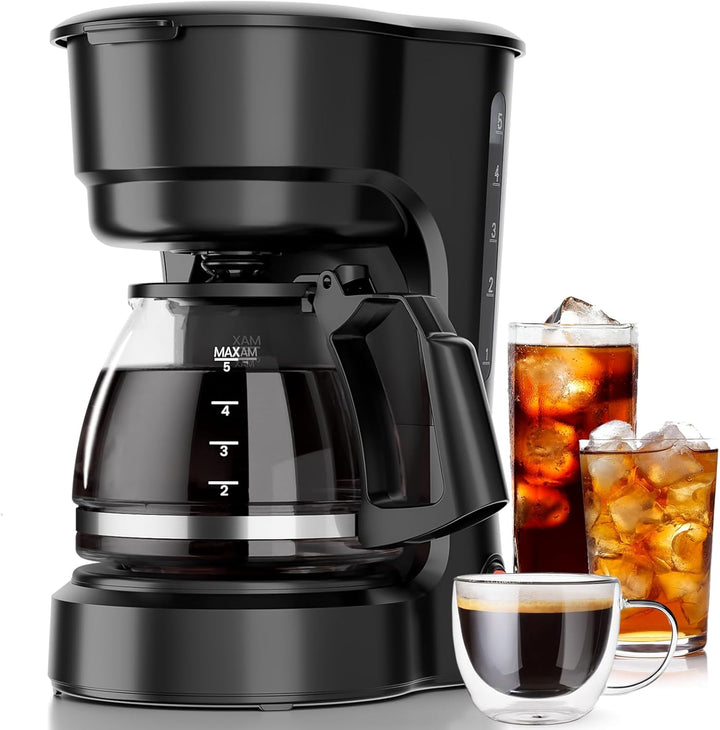 5 - Cup Drip Coffee Maker - Programmable, Auto Brew, Auto Pause, Keep Warm Function CM3710H - Kismile