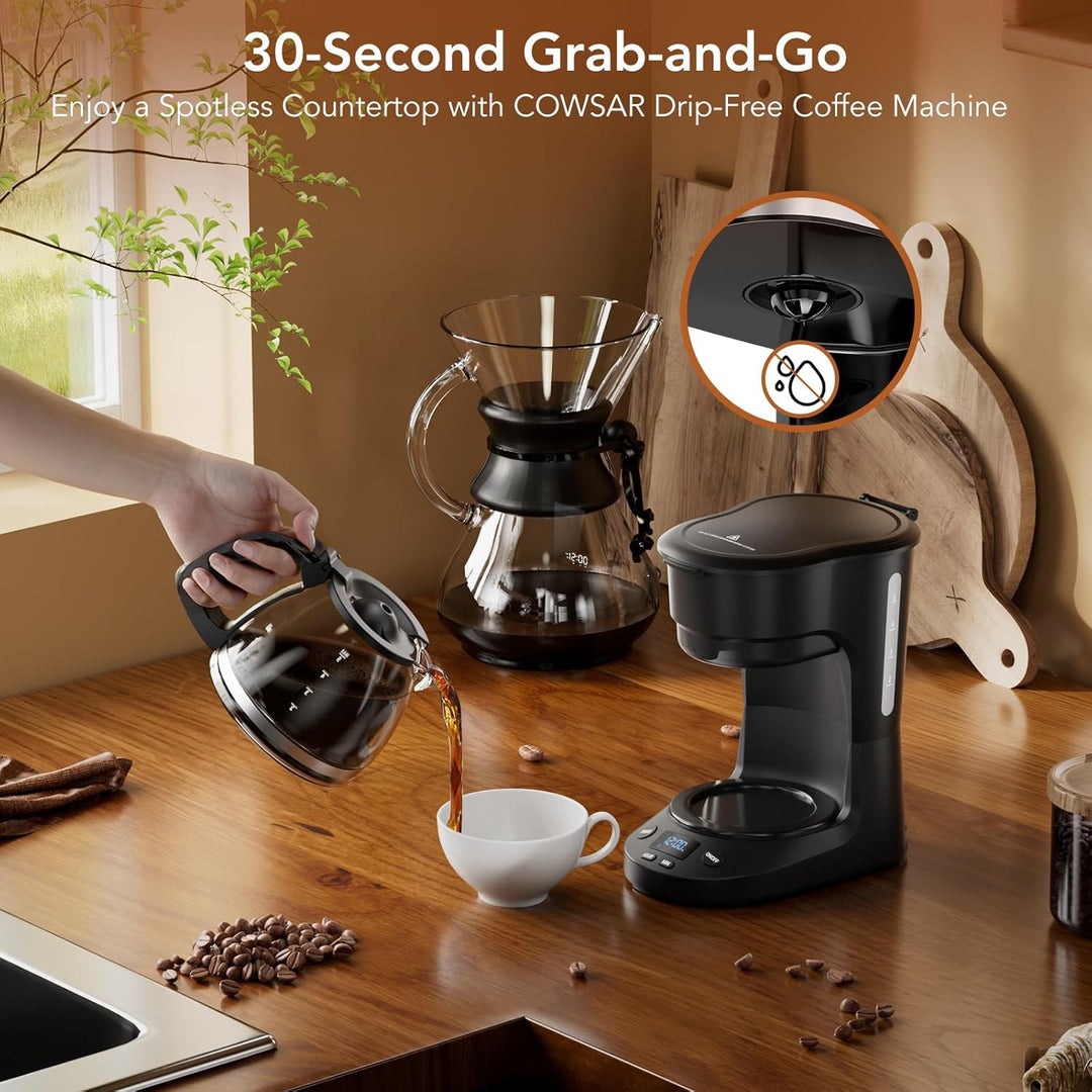 5 - Cup Drip Coffee Maker - Programmable, Auto Brew, Auto Pause, Keep Warm Function CM3710H - Kismile