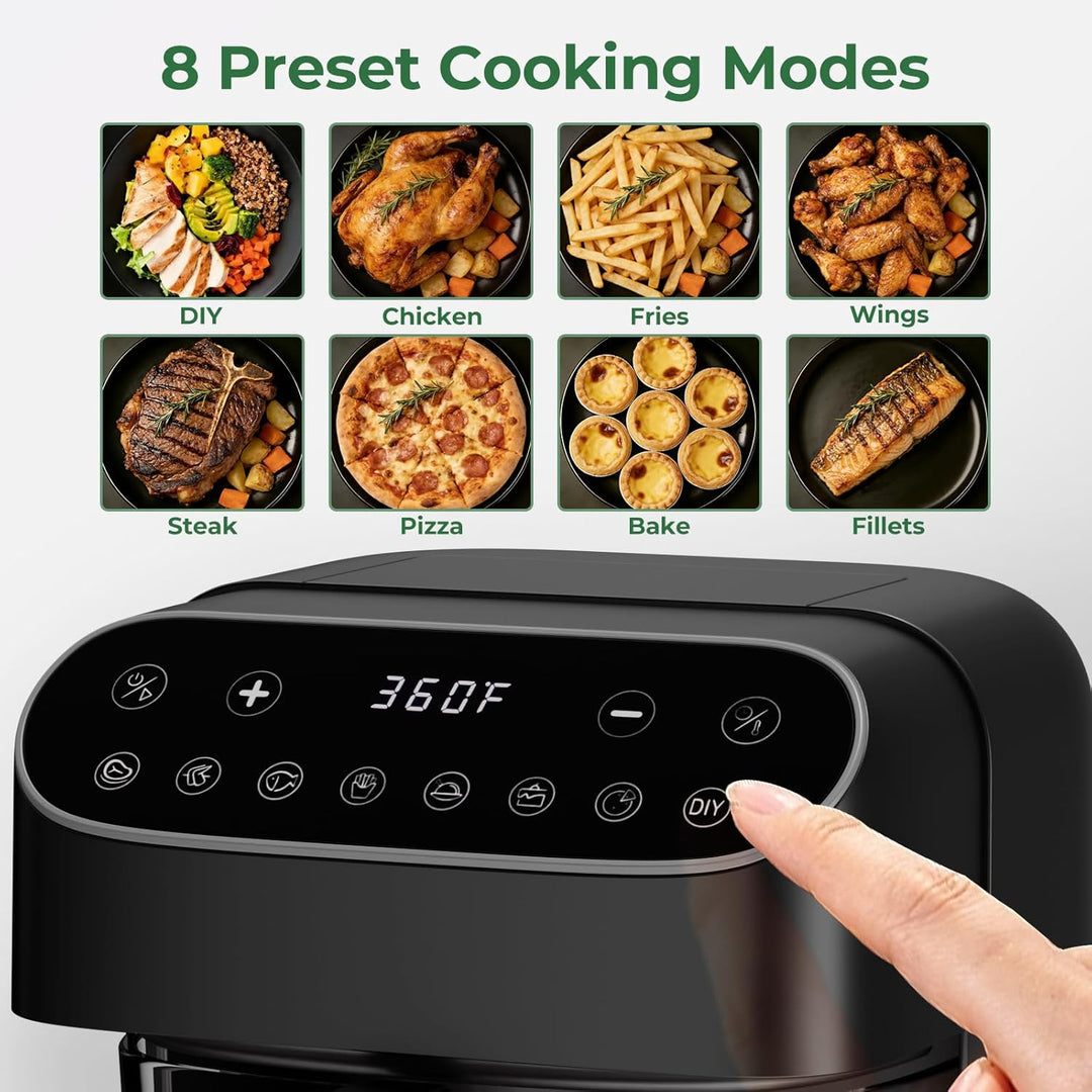 5 Quart Non - Toxic Air Fryer with Visible Fry Bowl 12420KAF0 - Kismile