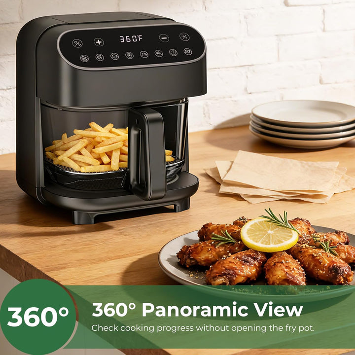 5 Quart Non - Toxic Air Fryer with Visible Fry Bowl 12420KAF0 - Kismile