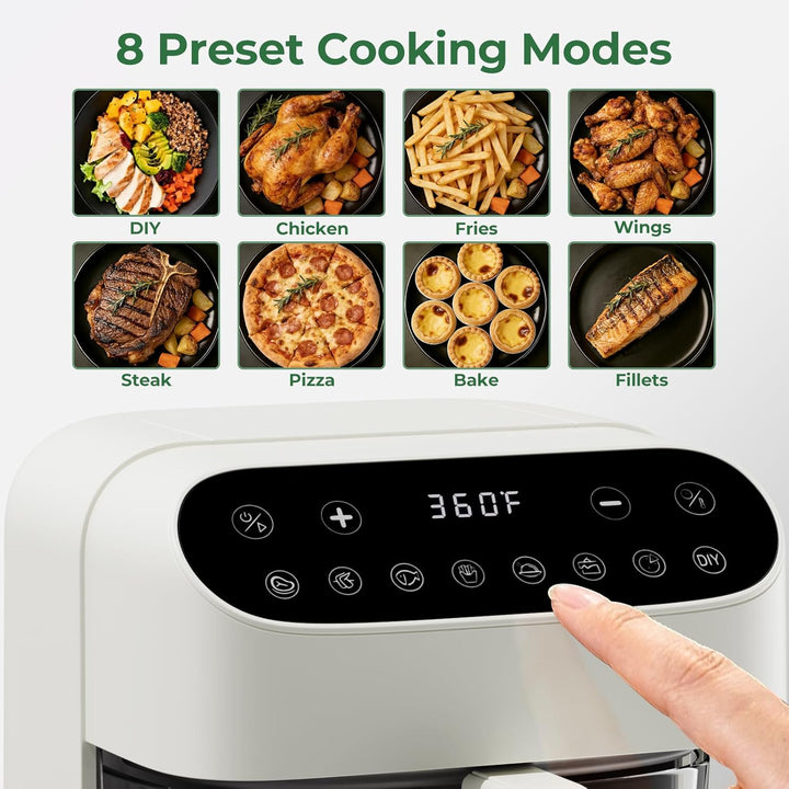 5 Quart Non - Toxic Air Fryer with Visible Fry Bowl 12420KAF0 - Kismile