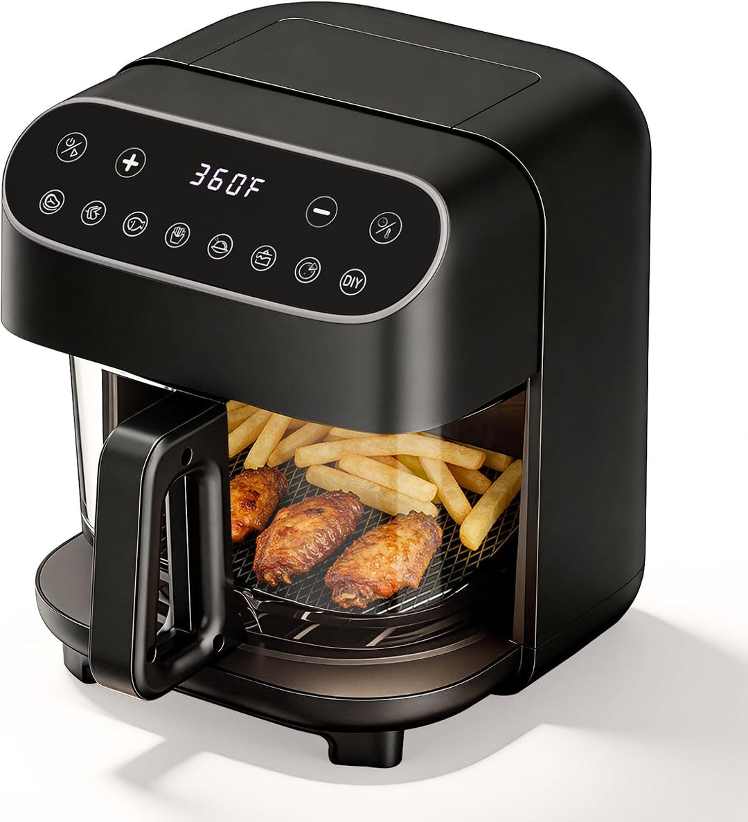 5 Quart Non - Toxic Air Fryer with Visible Fry Bowl 12420KAF0 - Kismile