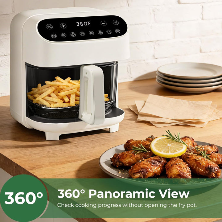 5 Quart Non - Toxic Air Fryer with Visible Fry Bowl 12420KAF0 - Kismile